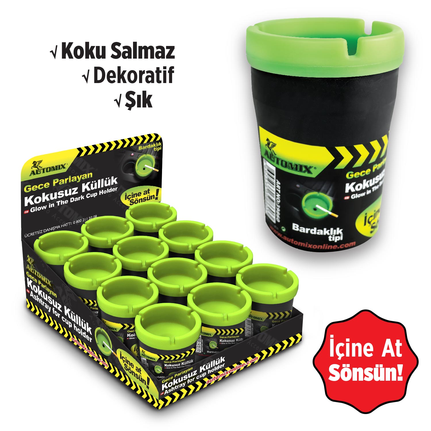 AUTOMIX GECE PARLAYAN KÜLLÜK